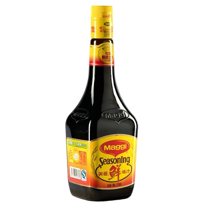 雀巢maggi美极鲜味汁厨房调料 海鲜酱油美极鲜酱油800ml*6瓶/箱