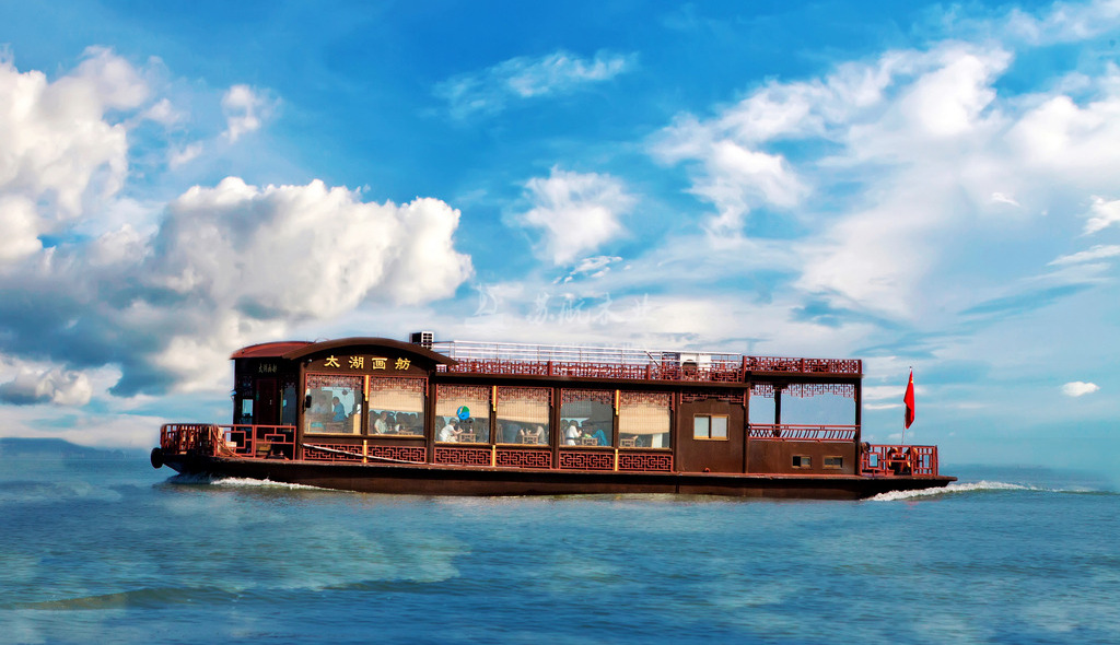 定制观光型餐饮画舫船全封闭画舫船大型影视拍摄船