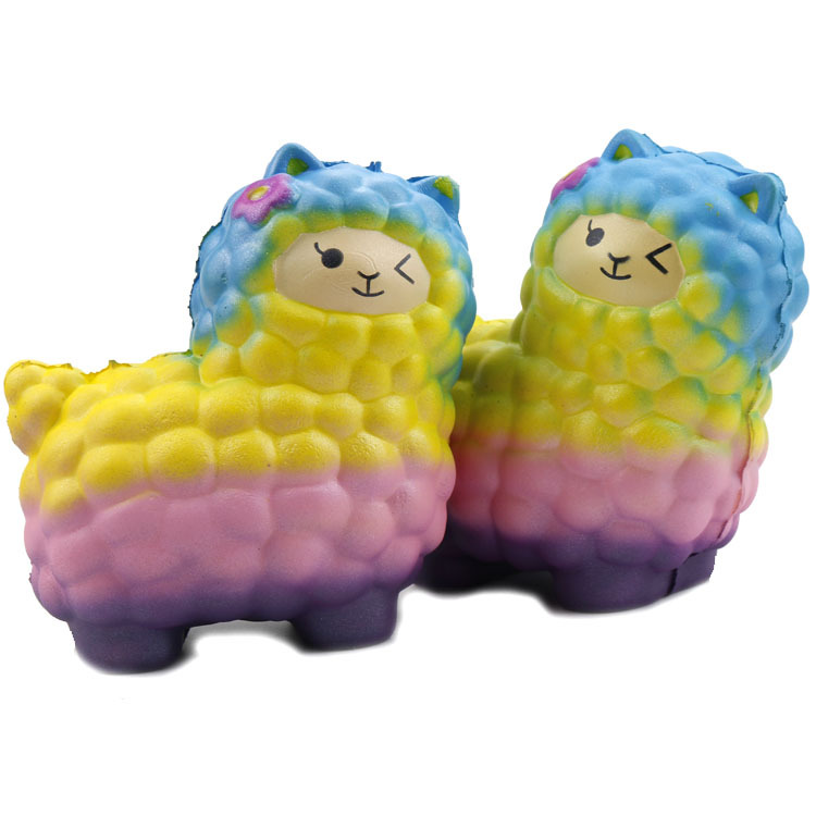 慢回弹绵羊squishy 外贸热销玩具仿真动物卷卷羊公仔卡通发泄玩具
