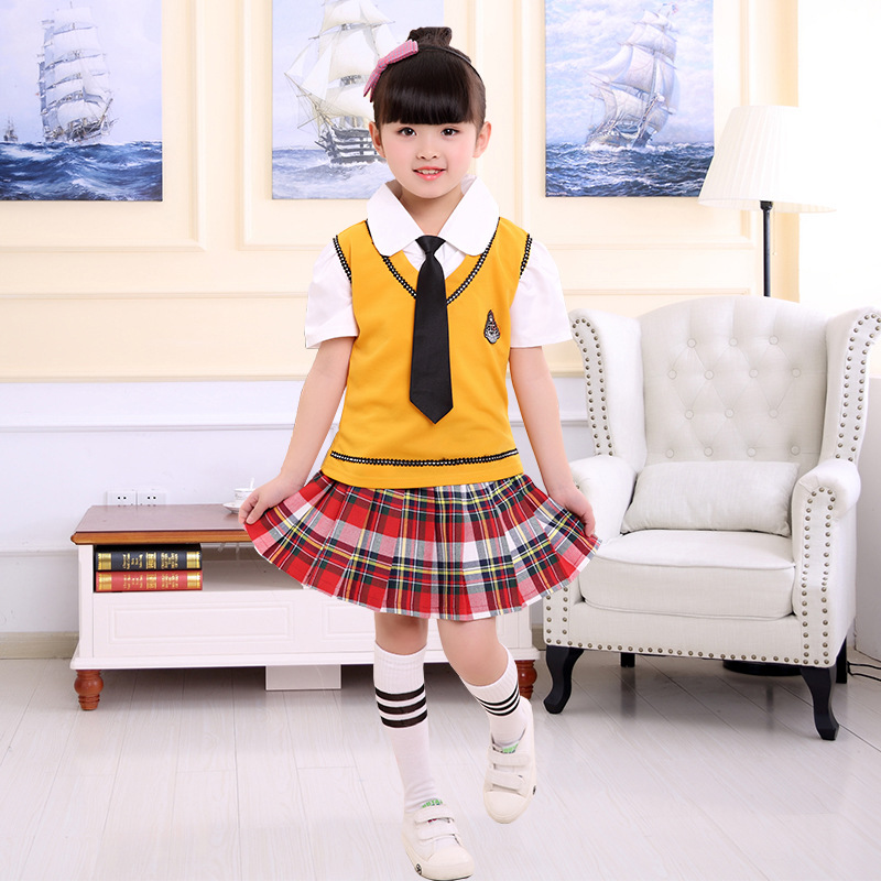 儿童礼服套装幼儿园服夏款校服表演小学生大合唱男童女童演出服装