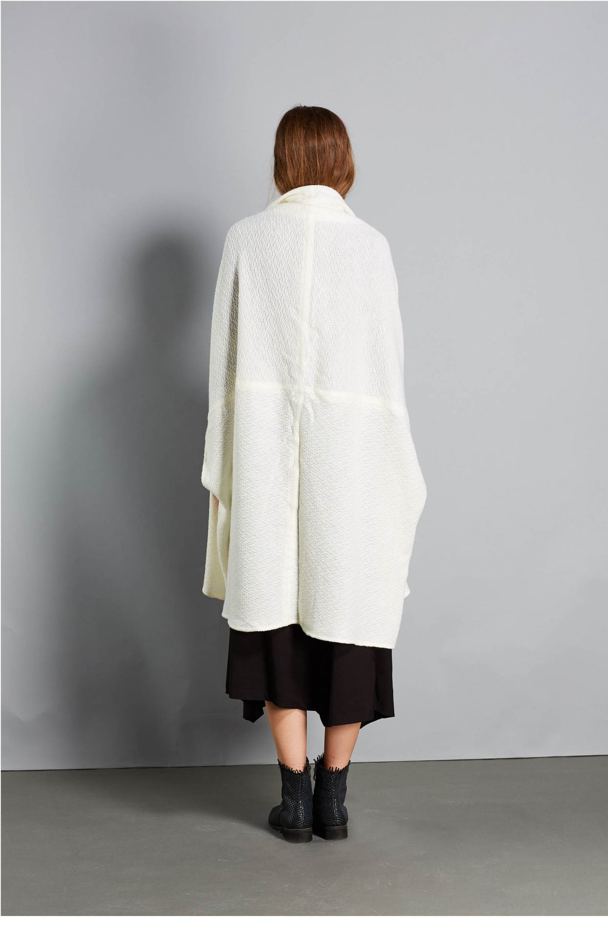 【其他】 布哩2018新款秋季原创文艺大码女装纯色混纺披肩女式气质两