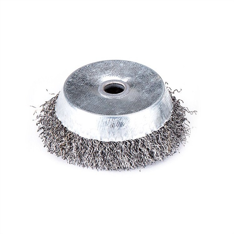厂家直销100碗型不锈钢丝金属打磨角磨机用钢丝轮