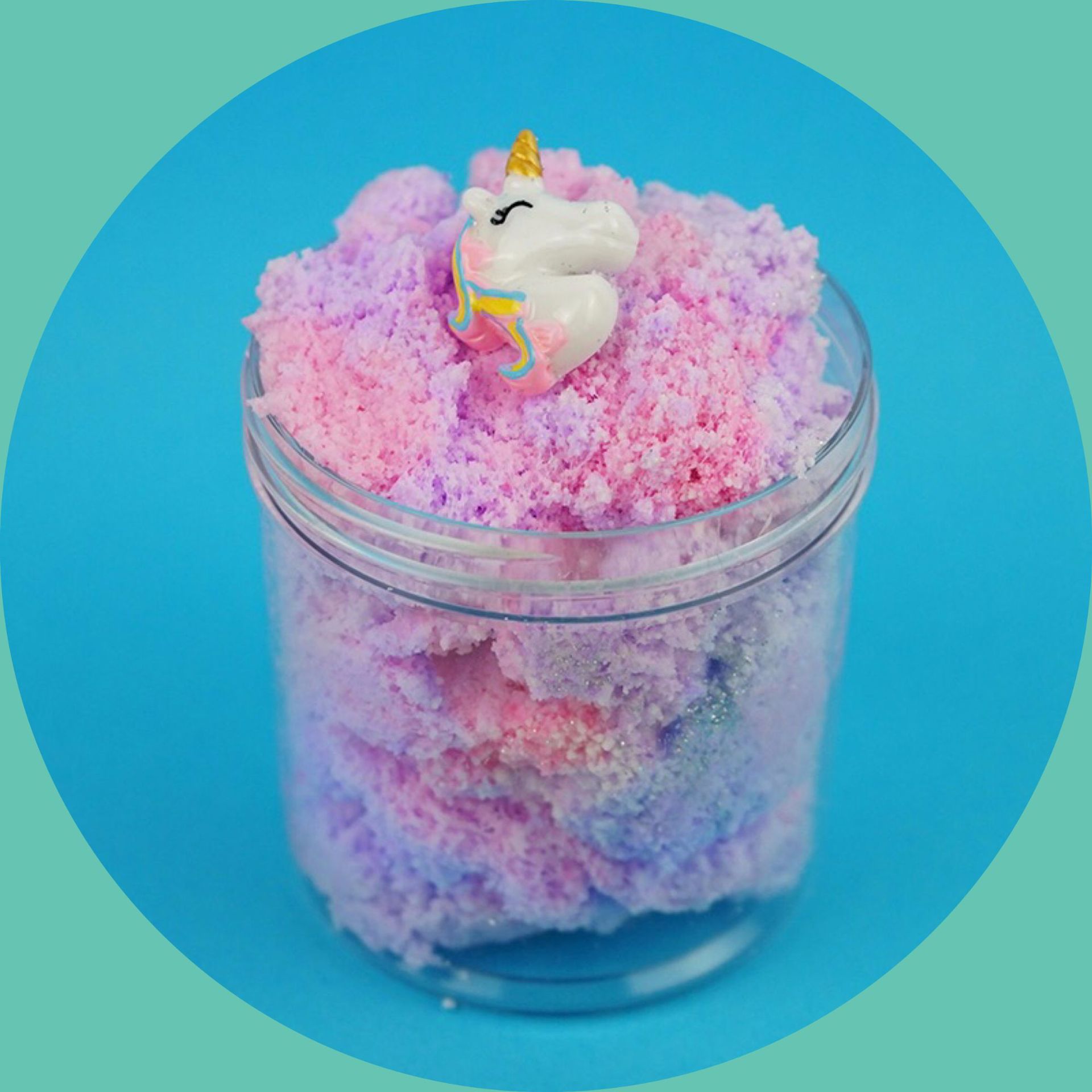 ins外贸热销diy独角兽拉丝泥slime史莱姆安全无毒工厂直销120ml