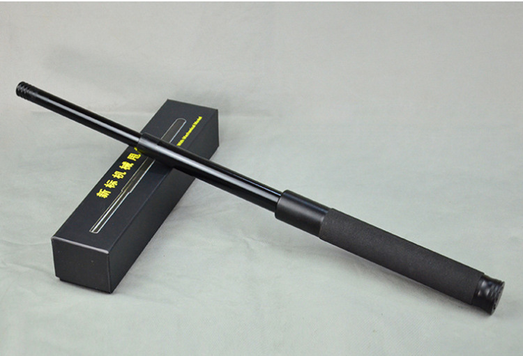 机械甩棍车载防身三节战术甩鞭轻重机全金属伸缩棍子武器防身打架