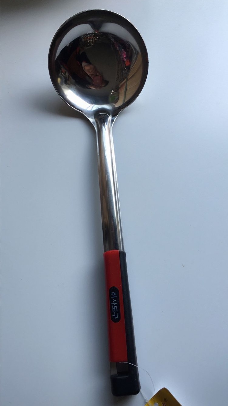 2厘无磁黑红韩文勺