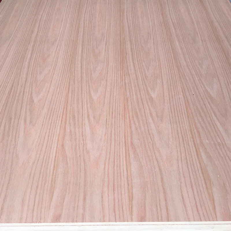 天然红橡木皮山纹aaa双面贴密度板18mm美国橡木橱柜板台面家具板