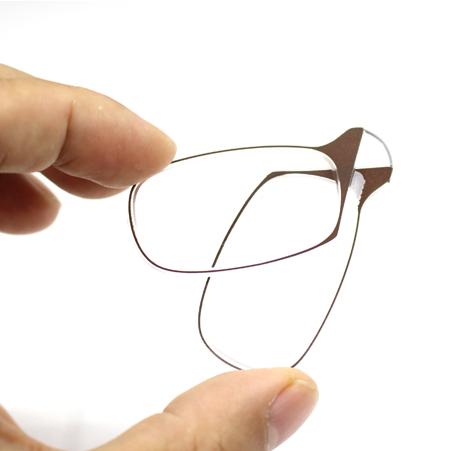 跨境热销升级版硅胶鼻托卡片式夹鼻老花镜钱包手机夹鼻子老花眼镜