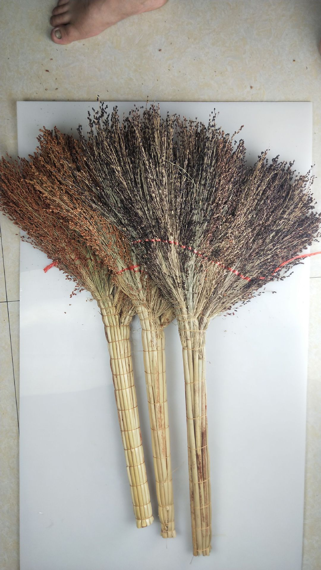 厂家直销高粱扫把扫帚饭帚苗手工制作扫把供应单位学校修改