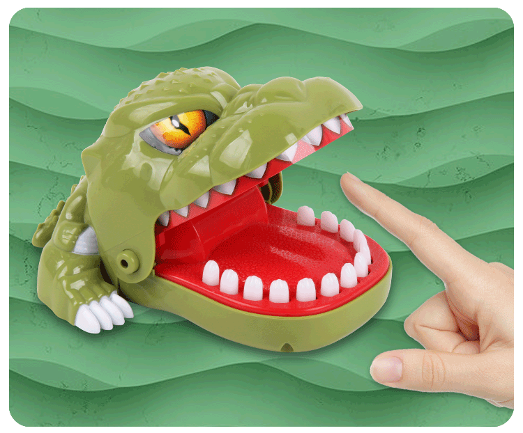 整人玩具-整人玩具大号动物恐龙咬手指拔牙亲子创意整蛊