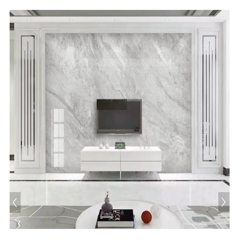 灰色微晶石 电视背景墙800*800瓷砖壁画 大理石护墙板 专业厂家