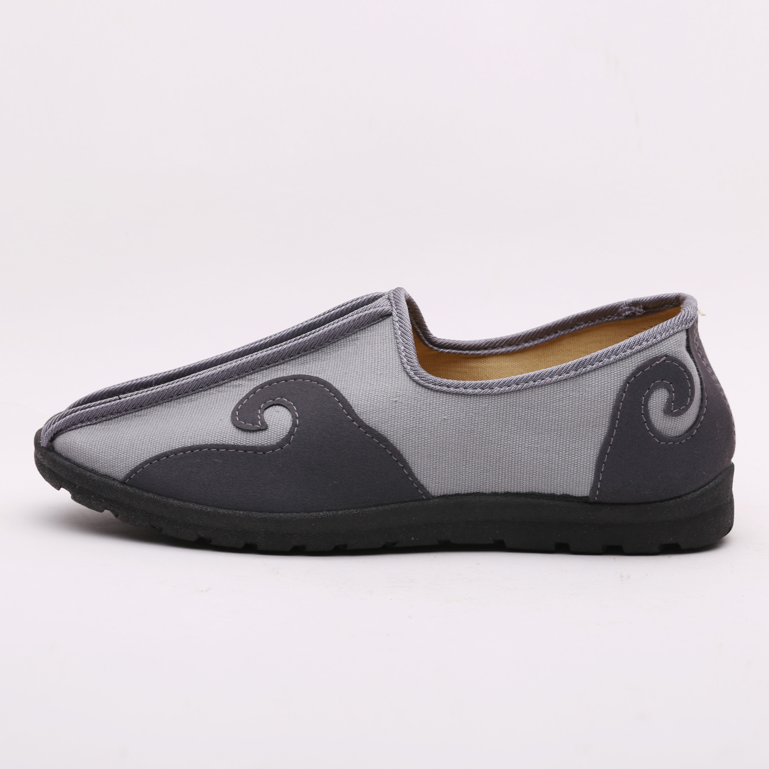 男鞋 单鞋/棉鞋 祥云 肥脚大码帆布父亲鞋爸爸鞋一脚蹬休闲软底鞋