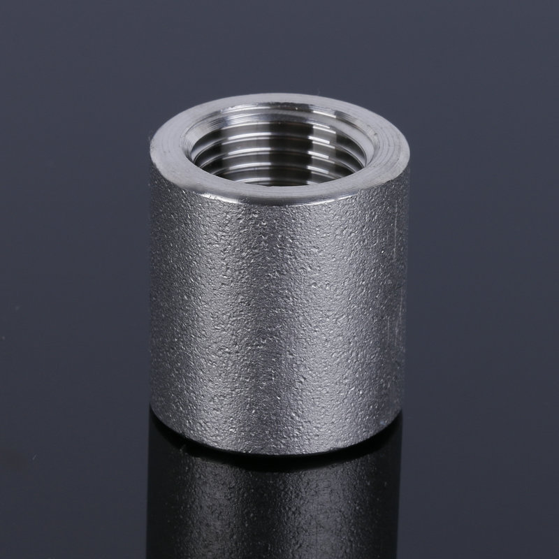加厚高压管件锻造不锈钢316螺纹管箍国标rc丝扣内丝直通双外接头