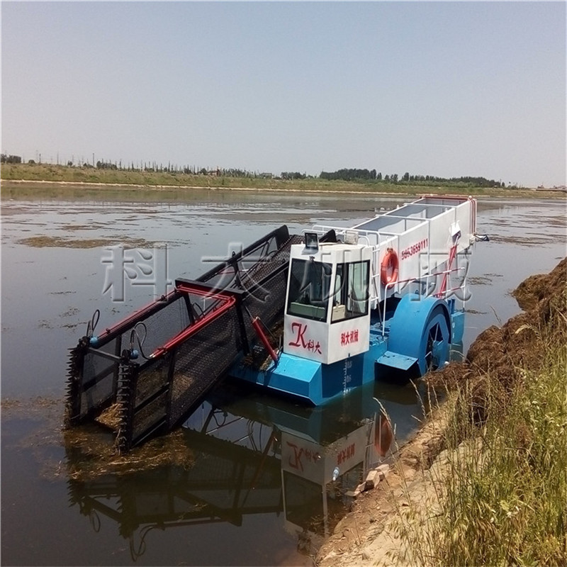 青岛小型水下割草船 浮萍收集打捞设备 公园水葫芦水草收割机