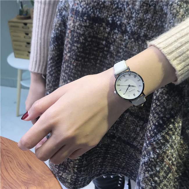 手表女学生简约文艺复古style潮流ulzzang石英女表韩版学院风情侣