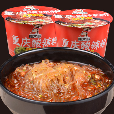 顾大嫂重庆酸辣粉速食泡面即食红薯粉丝100g*12盒/箱网红零食小吃