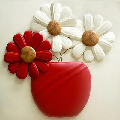 向日葵 三朵小花钻石画