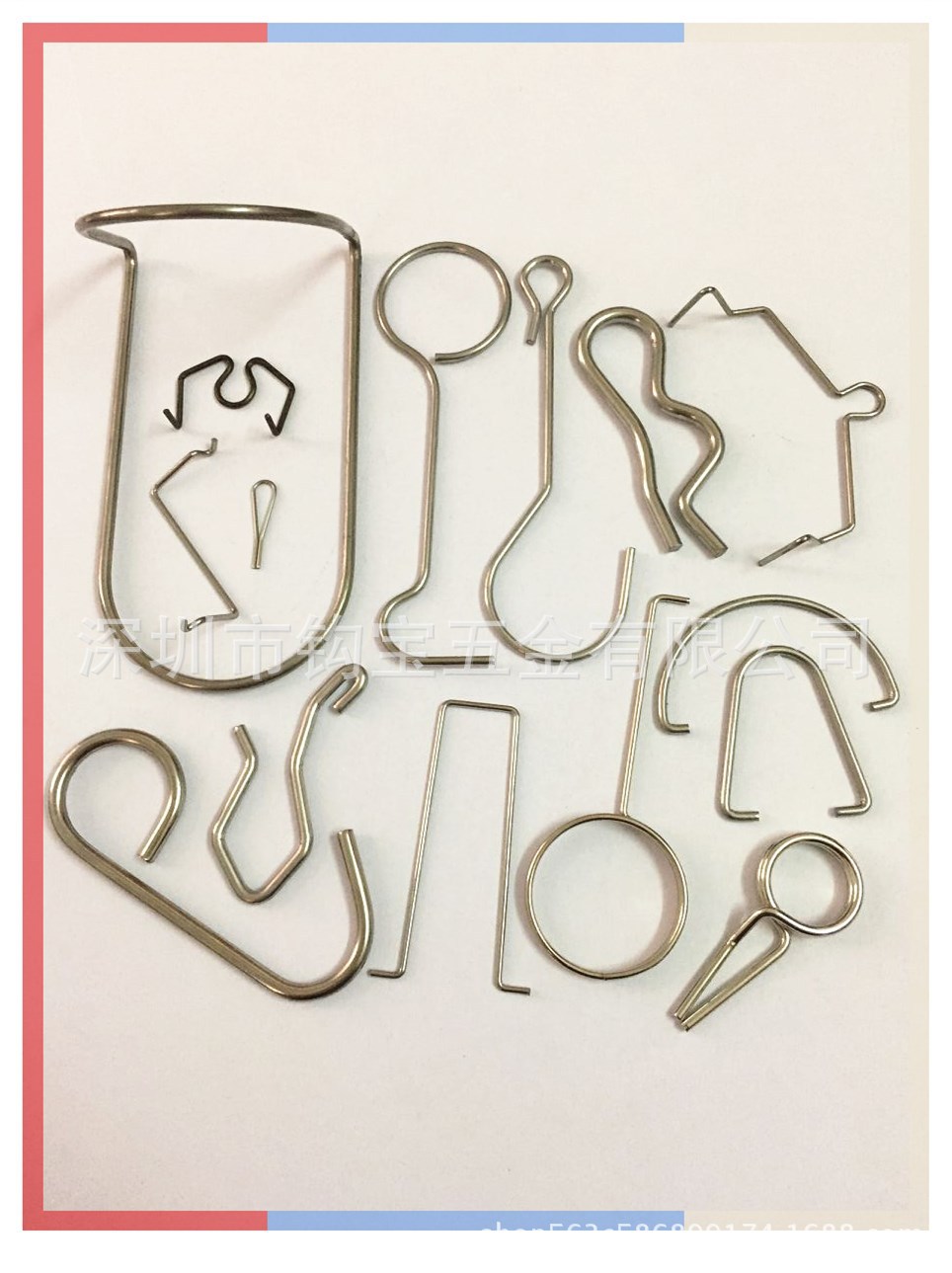 异形弹簧卡簧钢丝圈卡槽c形扣孔卡簧不锈钢异形弹簧加工