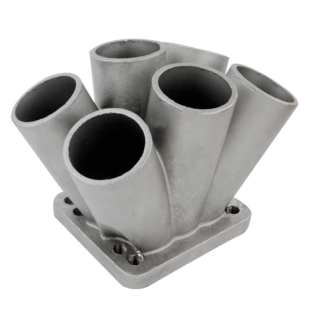 跨境改装汽配喷砂不锈钢6孔法兰底座适用于t3/t4涡轮