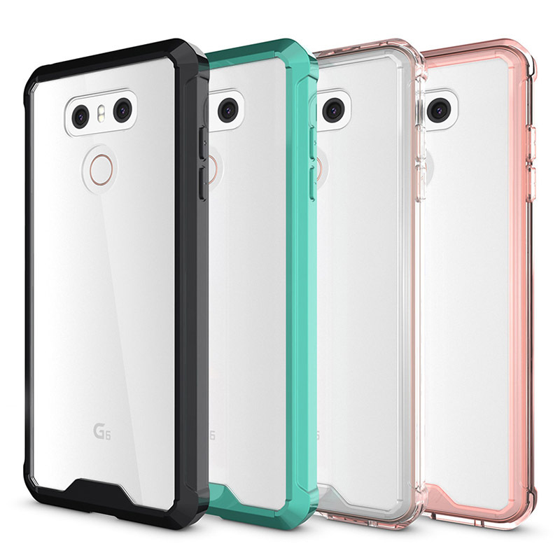 现货lg g6 g7手机壳透明铠甲二合一亚克力保护套tpu pc气囊防摔g8