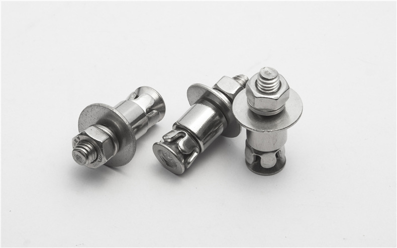 304不锈钢梅花幕墙螺栓 大理石背栓m6m8 三点防震膨胀背栓螺丝