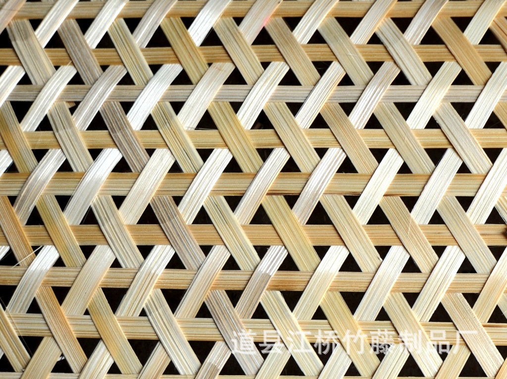 竹藤生态装饰工程材料厂家专业定做阻燃防火原生态竹编装饰面板