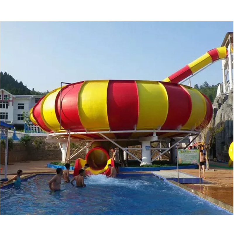 广东童欣厂家专业生产大型户外水上滑梯水上乐园太空盆滑梯