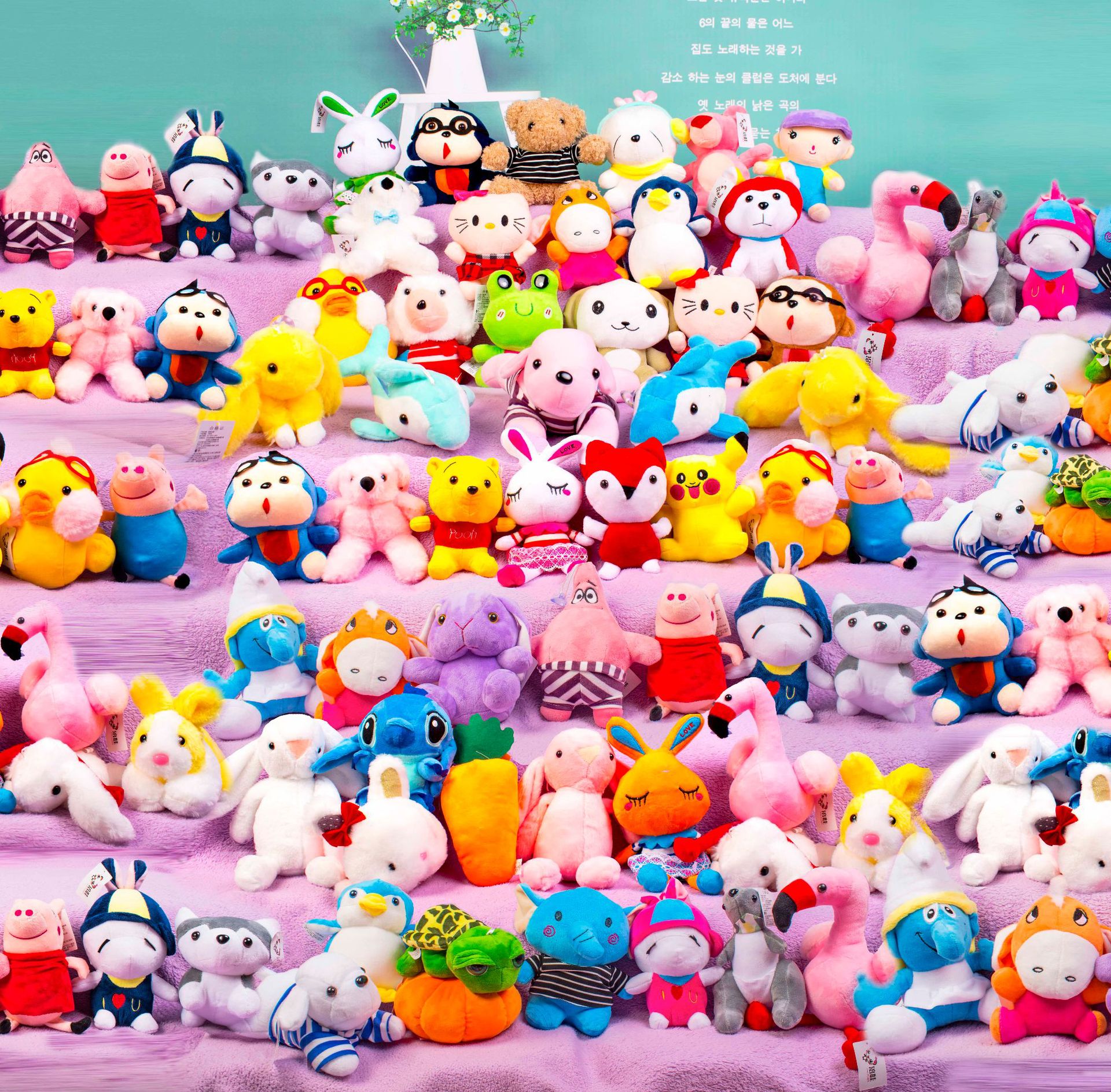 可爱小号精品玩偶毛绒玩具迷你公仔抓布娃娃机书包小挂件女生批发