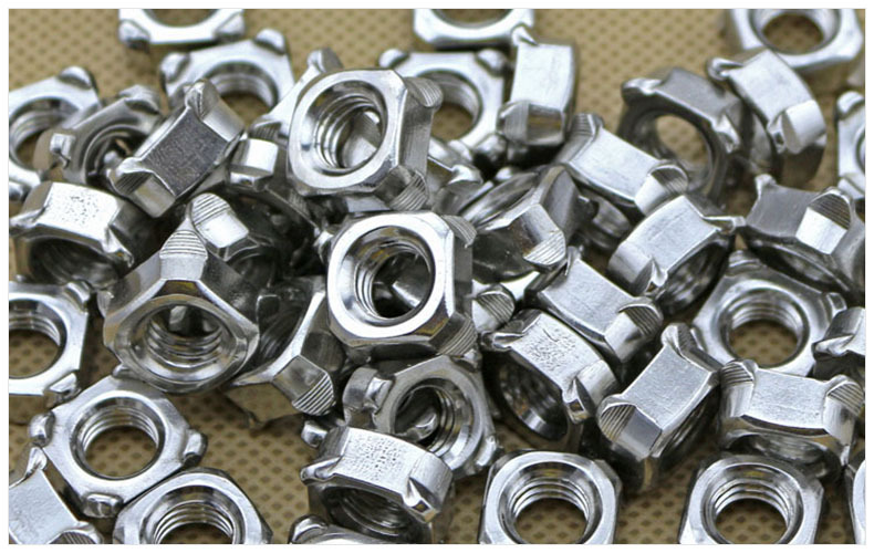 304不锈钢四方焊接螺母四爪螺母 四方焊接螺帽四角点焊螺帽m5-m10