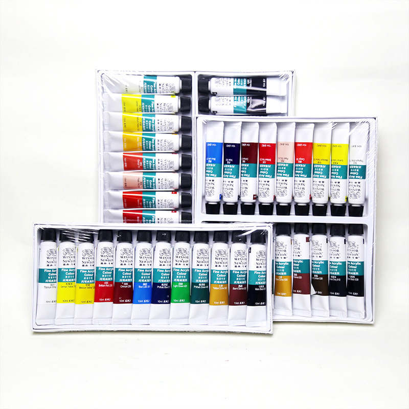 Winsha Newton 12 Color Acrylic Painting Paint Set 18 Color Wall Painting Paint 24 Color Hand Painted Waterproof Textile Paint