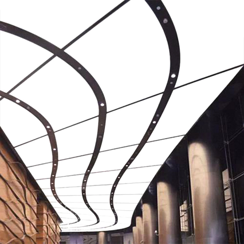 厂家直销天花白色透光膜吊顶材料拉膜uv喷绘软膜单色膜 压花膜