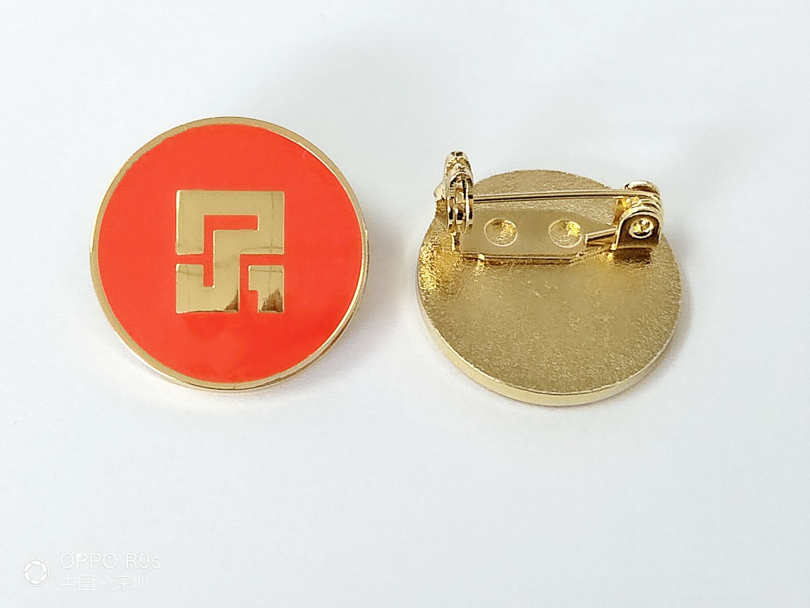 厂家批发金属徽章 活动纪念奖章制作 学校校徽胸章胸针批发质量好