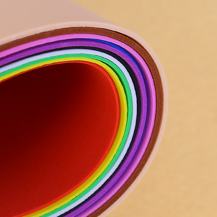 eva泡棉纸彩色a4泡沫纸幼儿园手工diy海绵纸儿童益智折纸材料a4