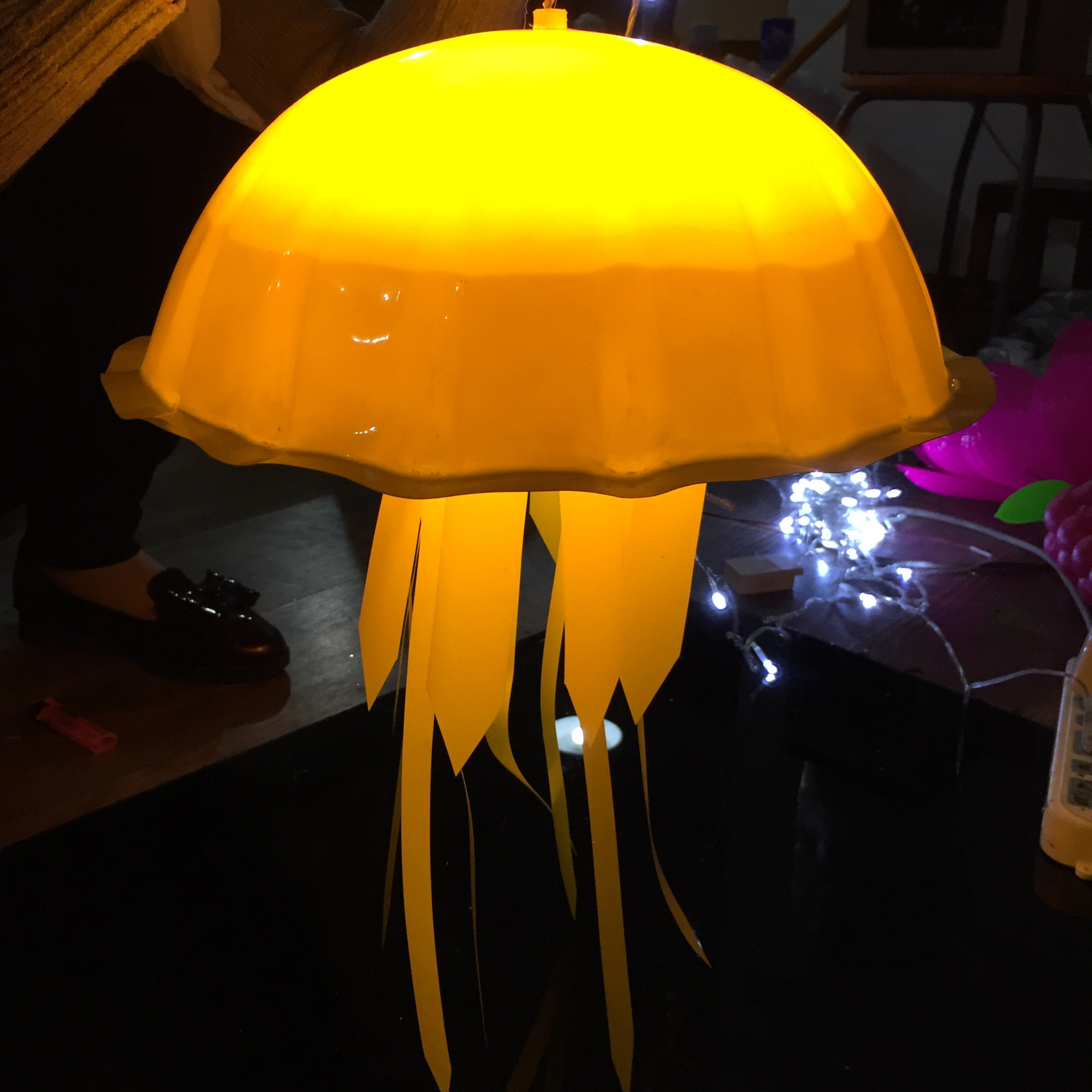 led户外防水灯饰迎春灯饰水母发光城市亮化景观工程