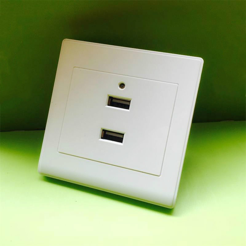 工程36v转5v两孔usb插座二口usb手机充电双口usb插座二位usb插座