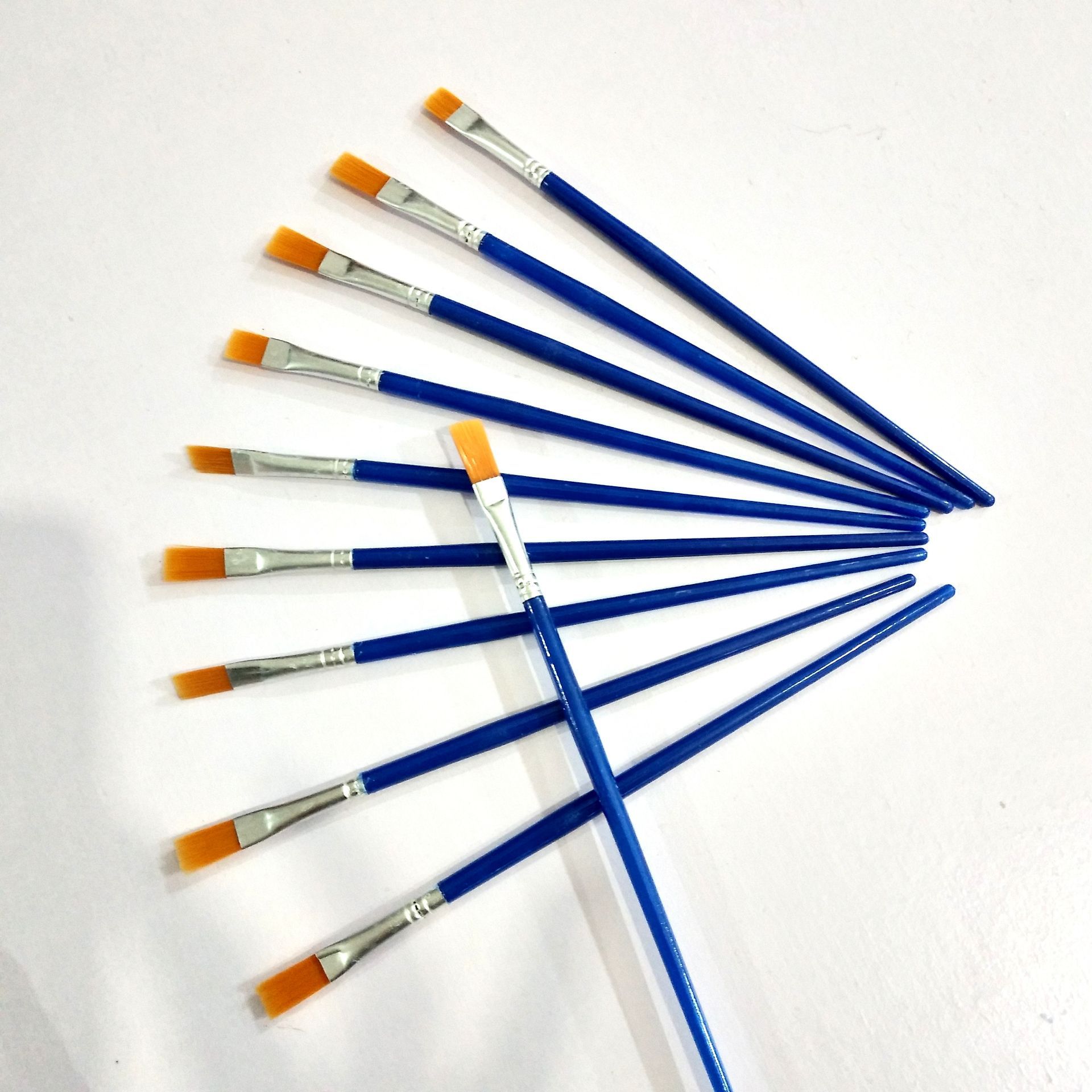 儿童涂鸦彩绘勾线笔排笔diy油画笔石膏搪胶1号2号画笔批发