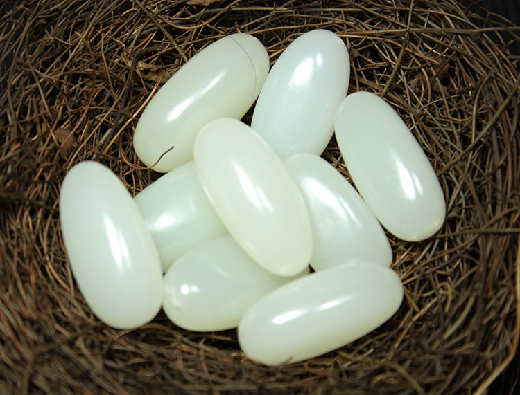 天然阿富汗玉随型原石挂件 和田白玉籽料原石 石英岩玉石吊坠