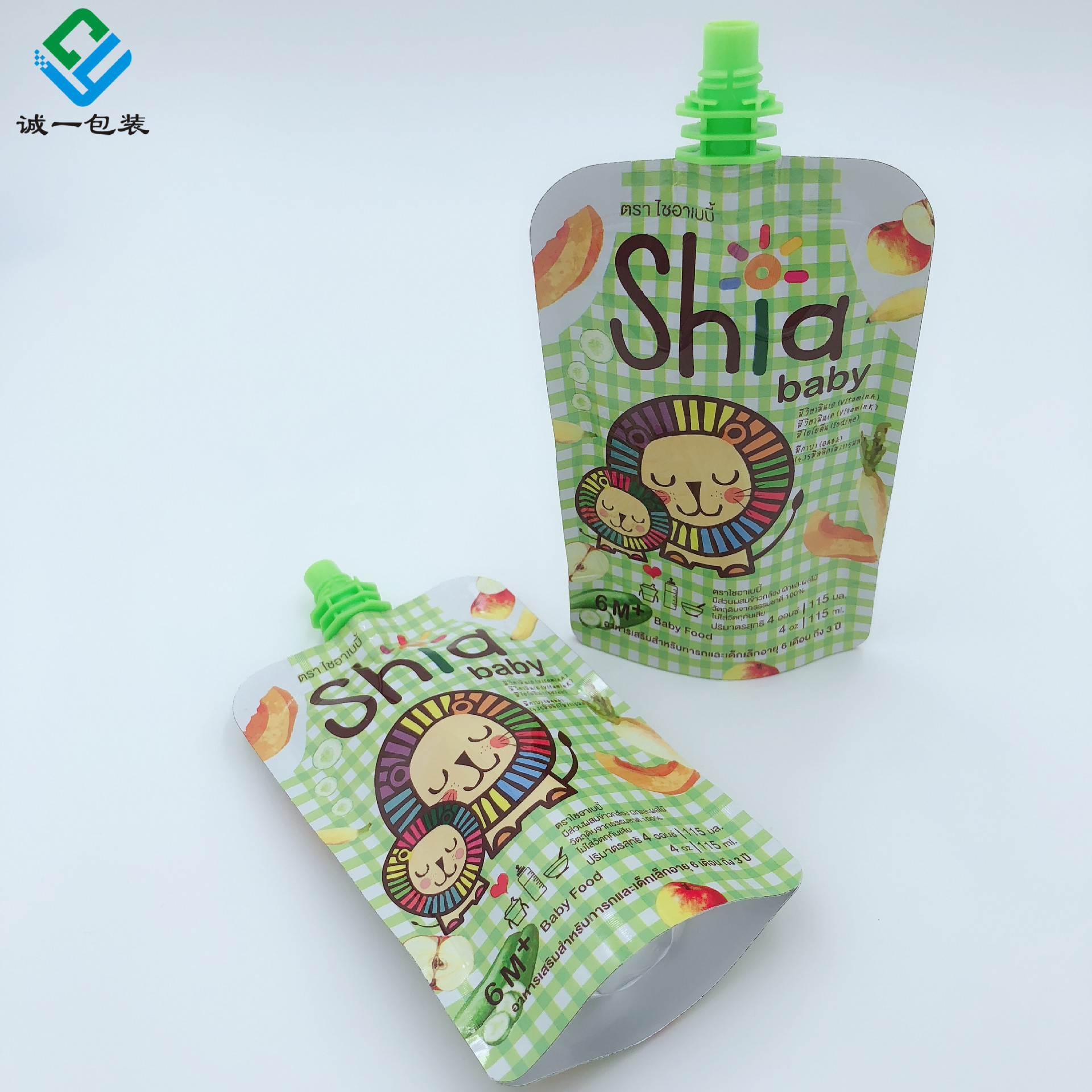 果泥异形袋婴儿辅食吸嘴袋定制 150ml流食米糊塑料袋双拉链防漏