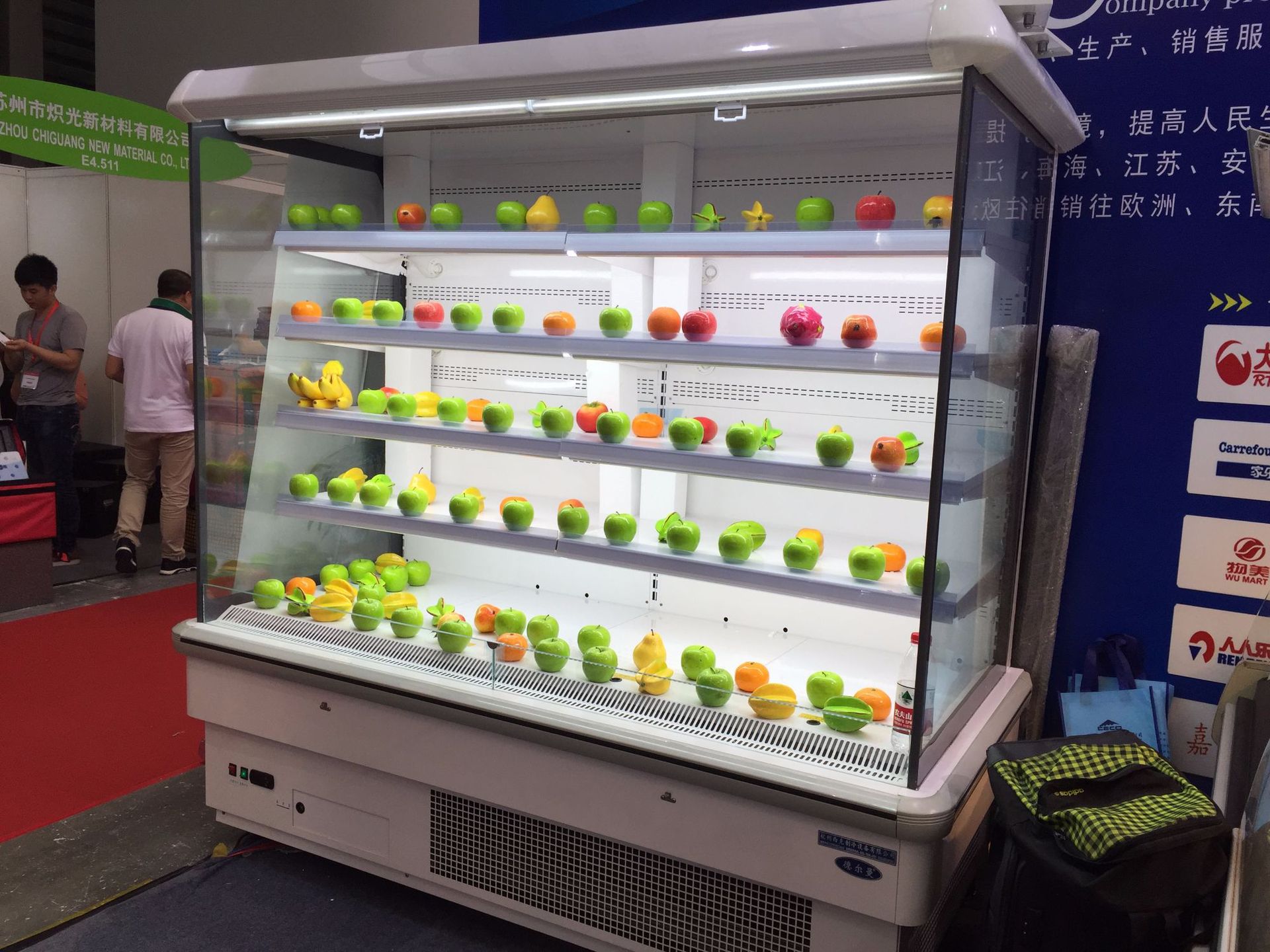 分体水果柜超市分体风幕柜水果保鲜蔬菜食品水果保鲜柜展示柜