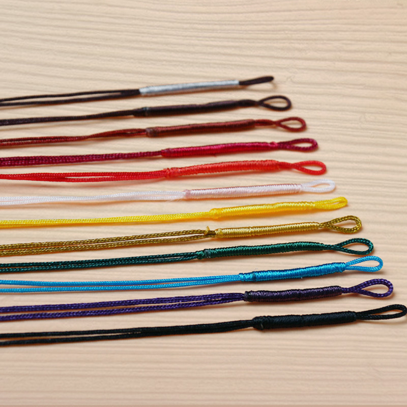 厂家直销 编织拉圈线圈 中国结项链绳纯手工diy配件拉环 多色现货