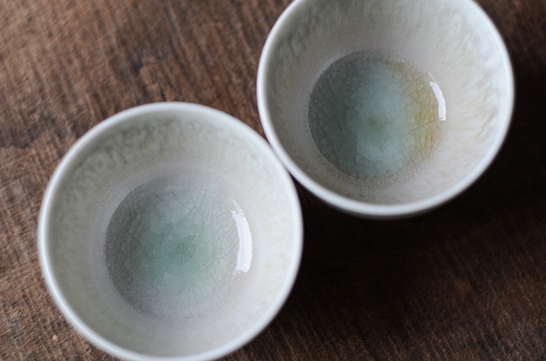 景德镇品茗杯陶瓷若琛杯苏打汝窑开片茶盏单杯景德镇功夫茶杯茶具