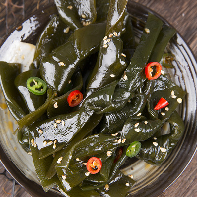 三条鱼鲜行者麻辣小海鲜麻辣海带扣180g冷冻即食威海小吃锁鲜装