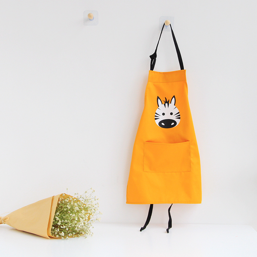 创意家居卡通围裙zakka亲子围裙工作服幼儿园烘培动物儿童围裙