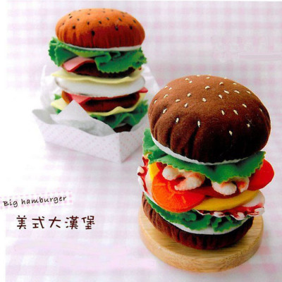 免裁剪不织布diy材料包手工布艺食物成品汉堡幼儿园手工制作业课