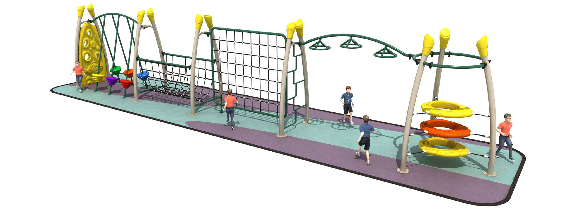 涵萱新款儿童户外游乐大型体能训练组合设备 广场游艺设施