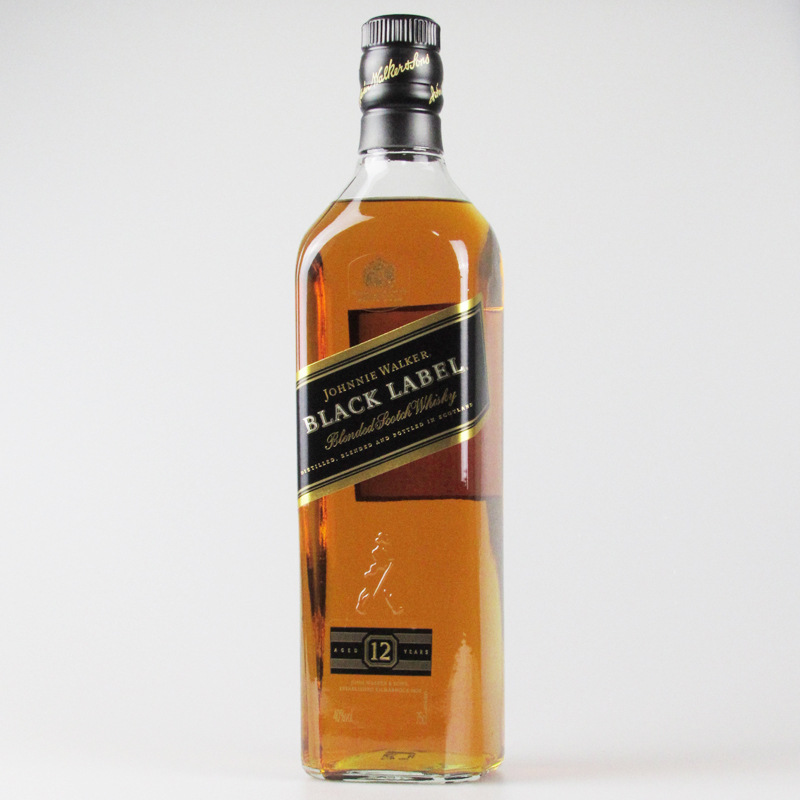 原装进口 尊尼获加黑牌黑方12年调配苏格兰威士忌 700ml