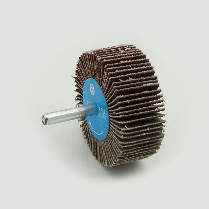 带柄百叶磨头圆柱型百叶轮抛光带柄砂纸千叶轮砂纸圈打磨轮