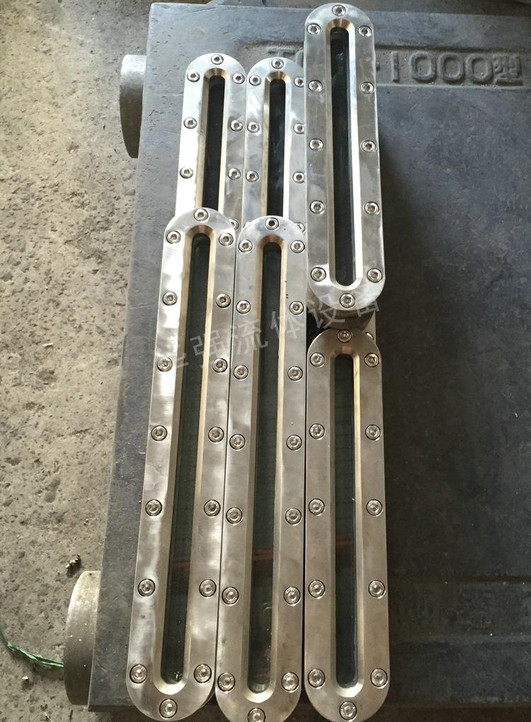 供应长条视镜卫生不锈钢长条形板式视镜椭圆形直通式法兰视镜