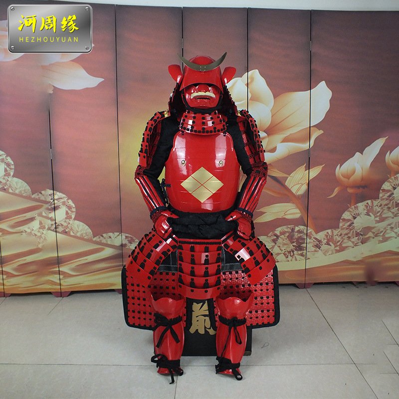 日本盔甲各种影视道具服装红色武士盔甲影视道具日本甲胄中国甲胄