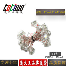 12V20MM白光2835贴片外露灯串 广告灯串 穿孔字灯串 LED外露灯串