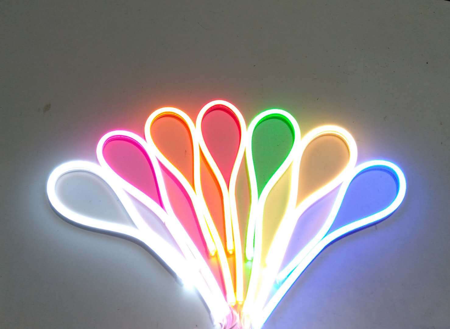 吸塑包装5米套装 12v小柔性灯条pvc霓虹灯带6*12mm超薄广告造型字